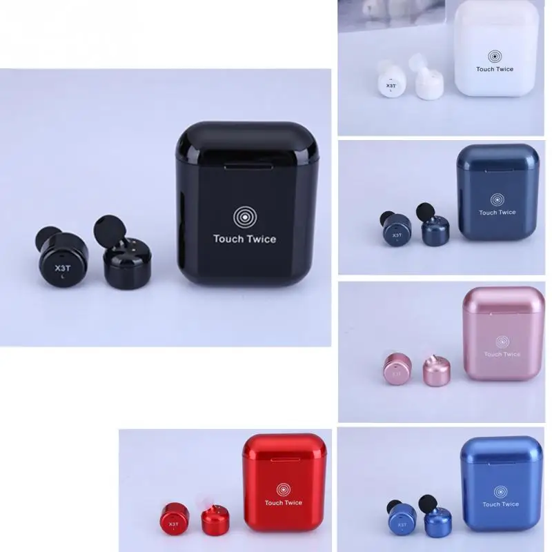 Новые X3T Беспроводные Bluetooth 4,2 многофункциональные кнопочные гарнитуры мини TWS Touch operation Stero наушники 6 цветов