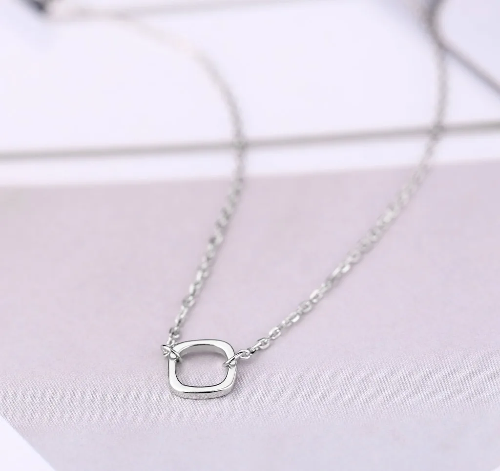 Серебряное колье 925 ювелирные изделия подвеска-цепочка ожерелье Чокер-е кольjoyeria