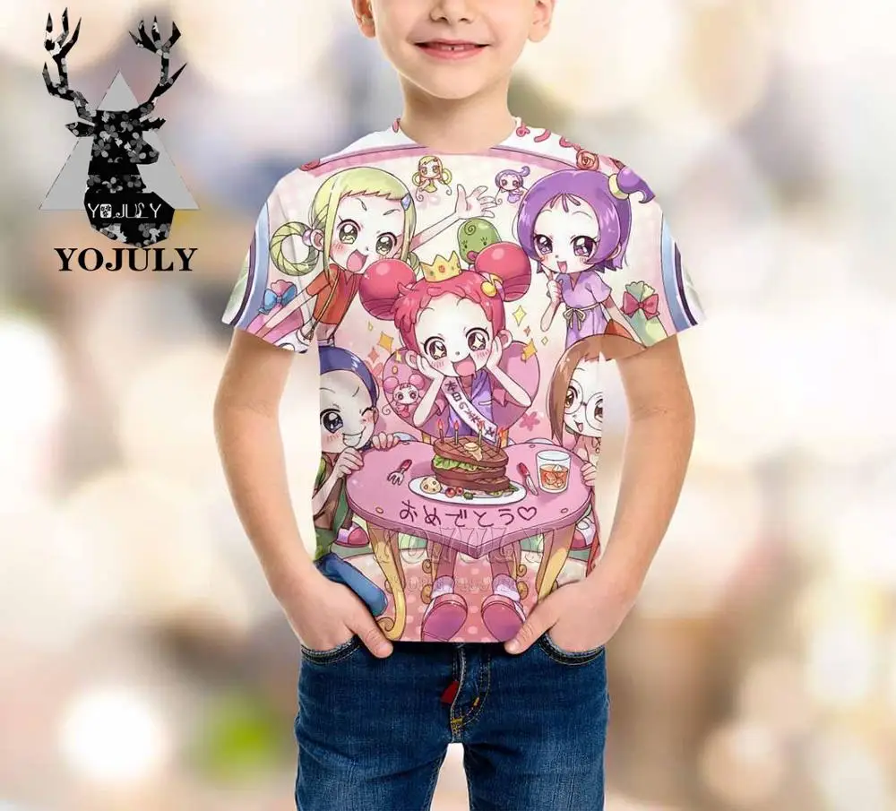 2 YOJULY Witch Doremi harajuku/детская одежда с 3d принтом для маленьких мальчиков и девочек-подростков детская футболка Лидер продаж, модные топы, футболки Modis A320 - Цвет: 2