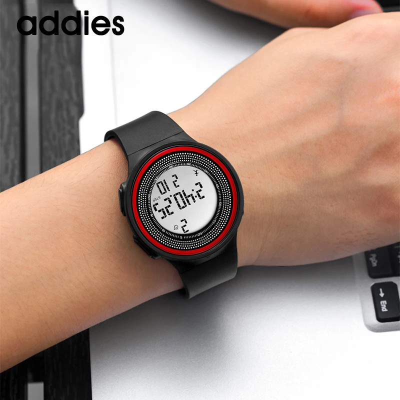 Addies Для мужчин часы спортивные цифровой светодиодный Водонепроницаемый