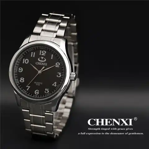 Классические роскошные кварцевые женские часы бренда Chenxi, модные благородные Подарочные часы для женщин и мужчин, наручные часы полностью ...
