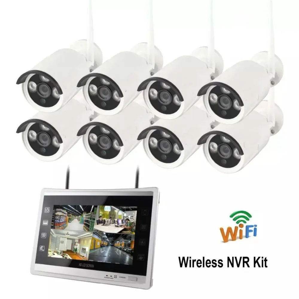 8CH CCTV система P2P беспроводная 960P HD NVR с 1.3MP наружная инфракрасная
