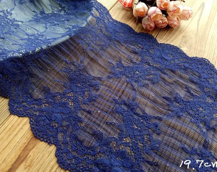 3 метра 19 5 см ширина эластичная вышитая Сетка кружевная отделка лента для шитья