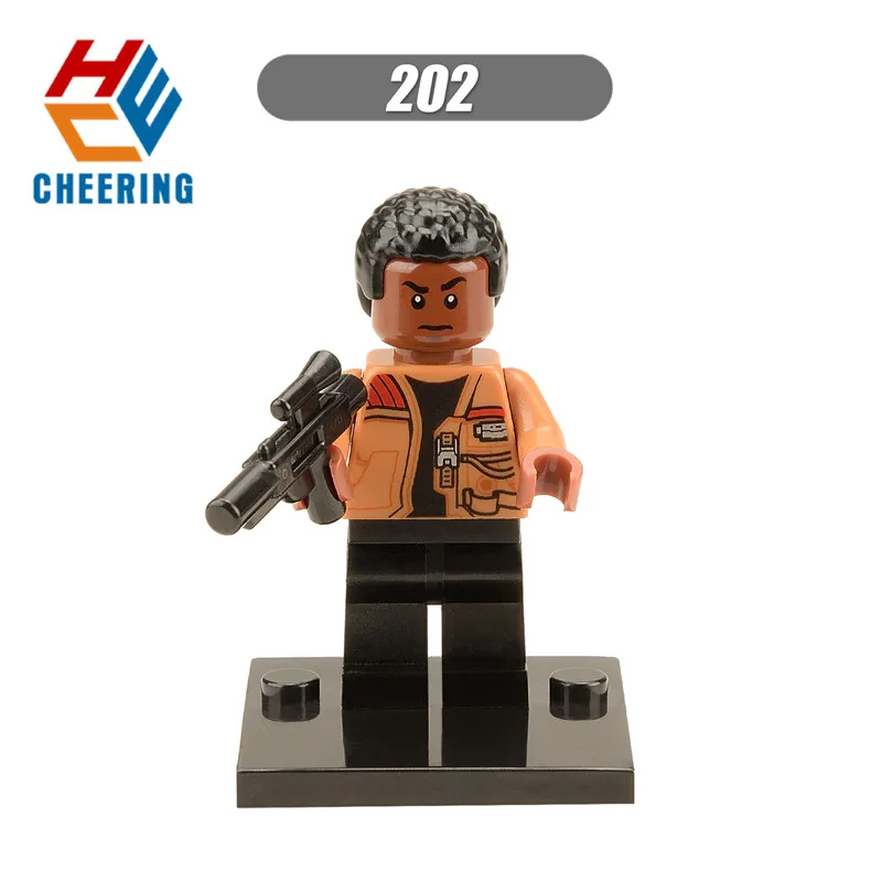 202 Without Box Одиночная строительных блоков космический The Force Awakens Chewbacca Kylo Ren Han Solo подарок фигурки Кирпичи игрушки для детей X0104 - Цвет: 202 Without Box