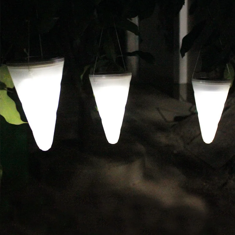 Светодиодный конусный светильник на солнечной энергии подвесный
