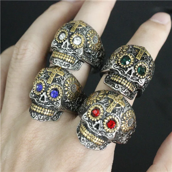 Новинка 2017 модное Золотое искусственное кольцо с красочными глазами из