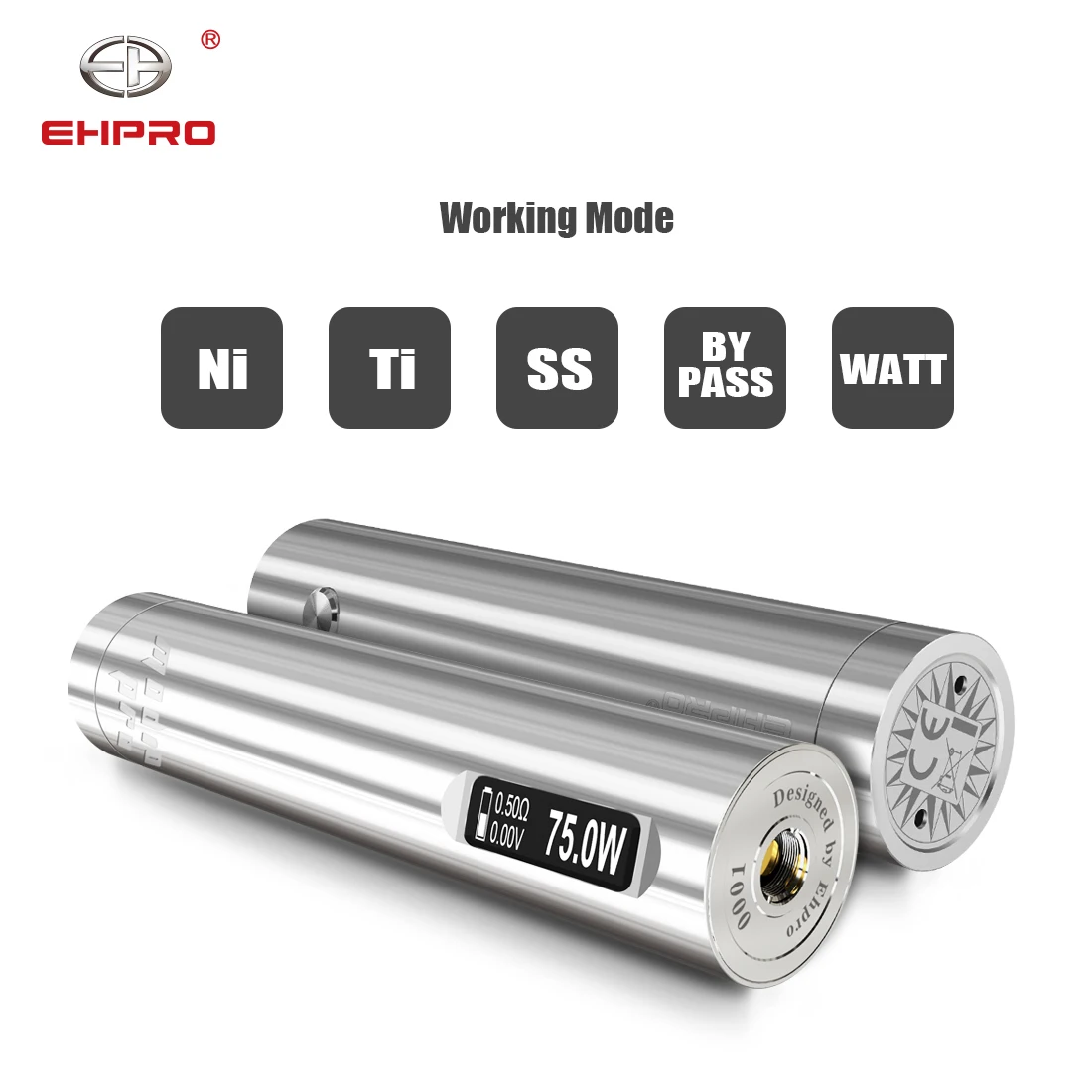Новейшая модель Ehpro 101 Pro mod 25 мм диаметр pro 75 W механический Mod питание от одного