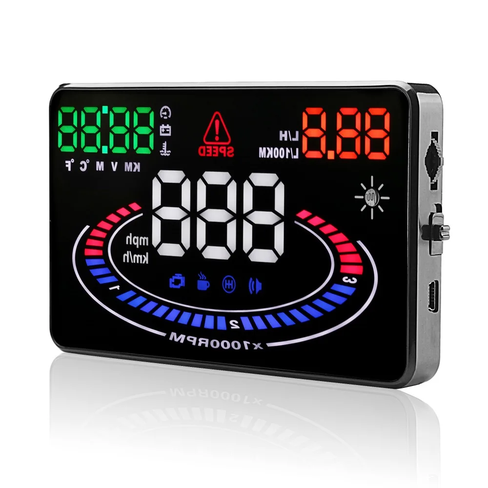 E300 OBD2 HUD Автомобильный дисплей автомобильный компьютер измеритель скорости