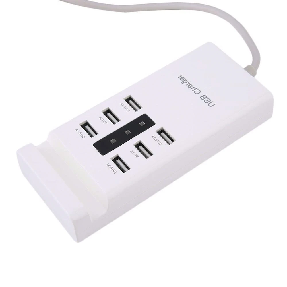 10 шт. 6 портов 7.2A USB адаптер питания для быстрой зарядки мобильного телефона