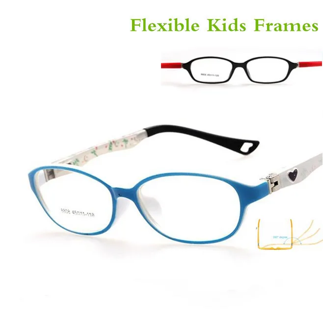 180 весенние очки TR90 детские оправы резиновые гибкие для девочек и мальчиков