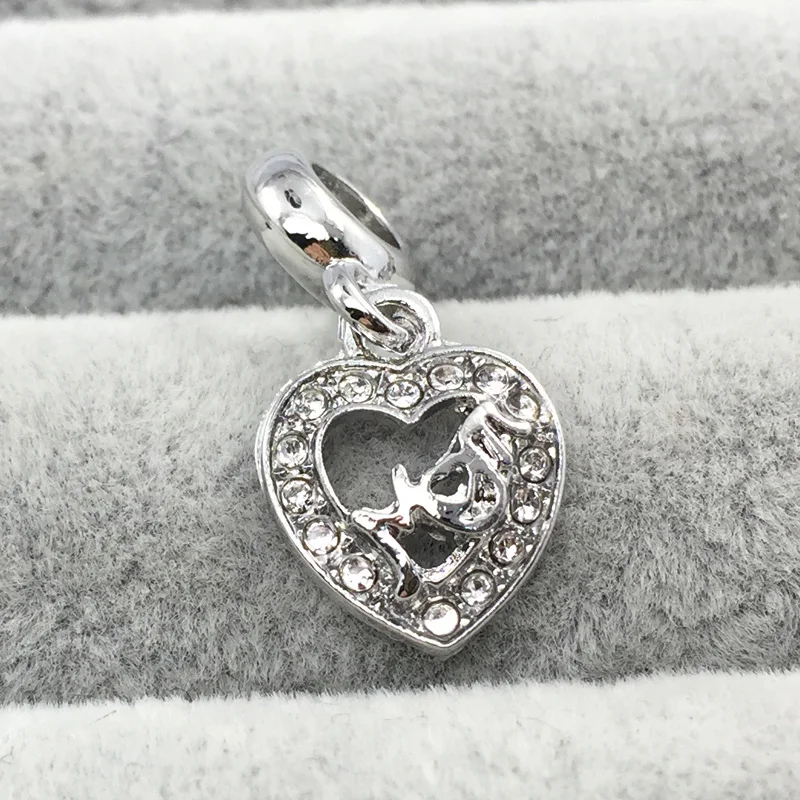 Center of My Heart M Charm Beads Fit Original Pandora Bracelet&ampBangles Fashion DIY Jewelry Gift | Украшения и аксессуары