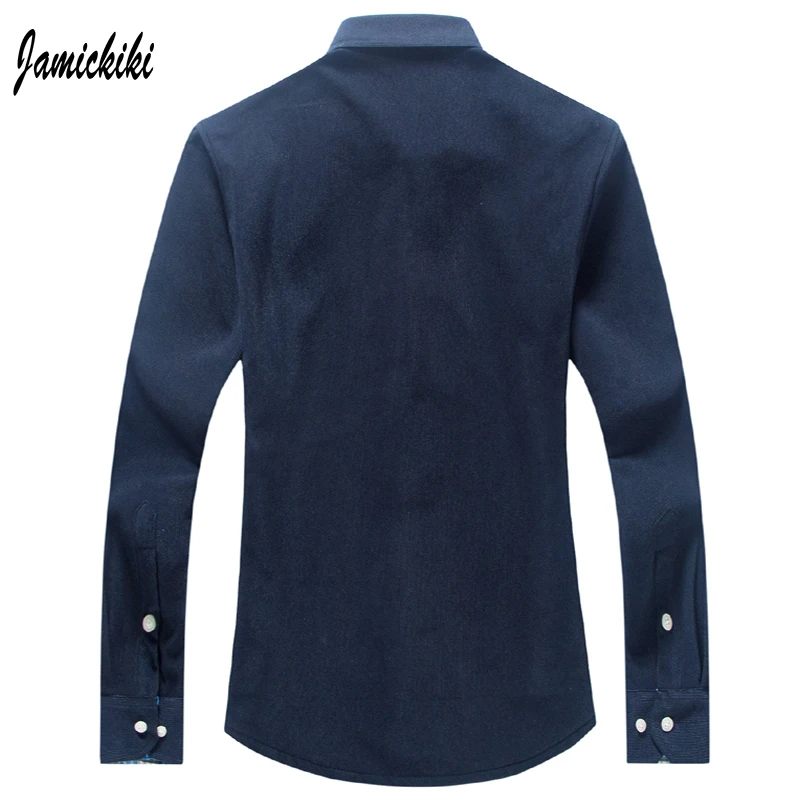 Jamickiki мужские Рубашки Зимняя Мода Вельвет Одежда Мужчины Сгустите Теплый