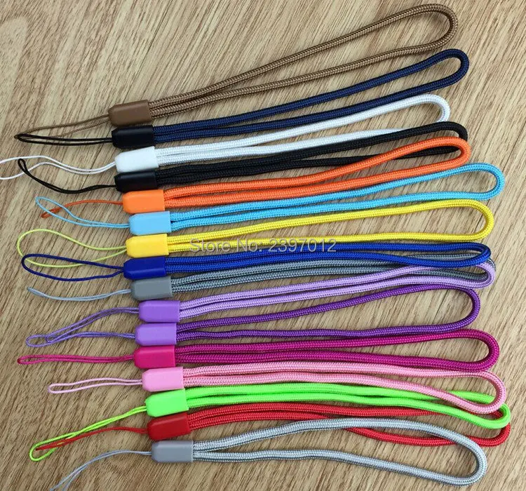 SZAICHGSI colorful Nylon wrist hand cell phone mobile chain straps keychain Charm Cords Hang Rope Lanyard wholesale 5000pcs/lot | Мобильные