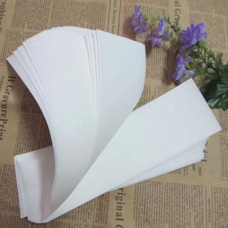 100 шт. нетканые полоски для удаления волос эпилятор восковая лента рулон бумаги