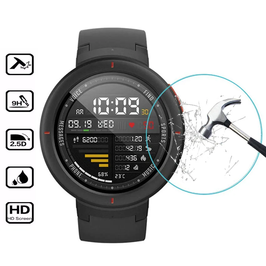 HD прозрачная пленка для Xiaomi Huami Amazfit Verge 3 защитная из закаленного стекла экрана