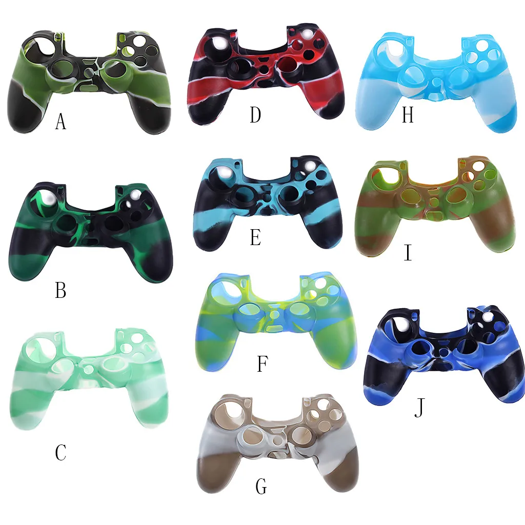 10 цветов, противоскользящий силиконовый чехол для sony playstation 4, PS4, контроллер, чехол для PS4, беспроводной контроллер 603#2