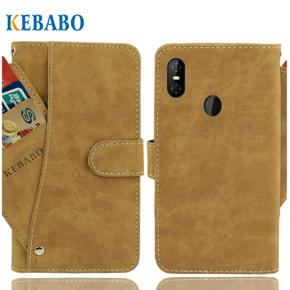 

Vintage Leather Wallet Noa N20 Case 5.84" Flip Luxury 3 Front Card Slots Cover Magnet Stand Phone Protective Bags