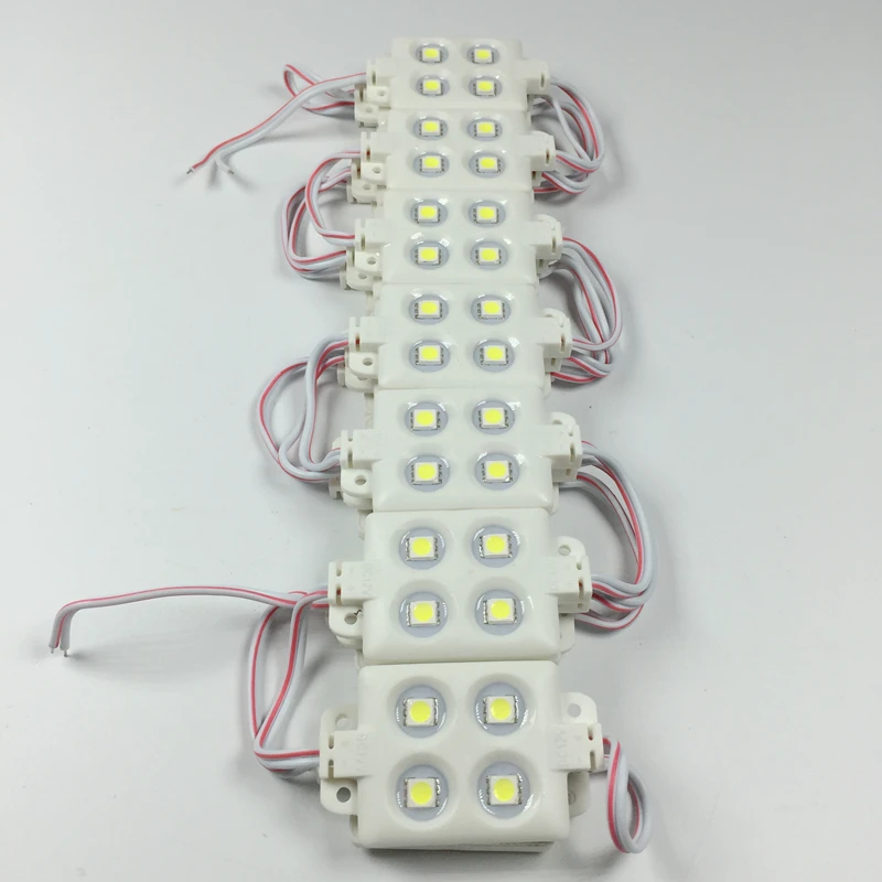 100 шт./лот литья под давлением светодиодный 5050 smd 4 LED 12 В 0 96 Вт водостойкий IP66 для