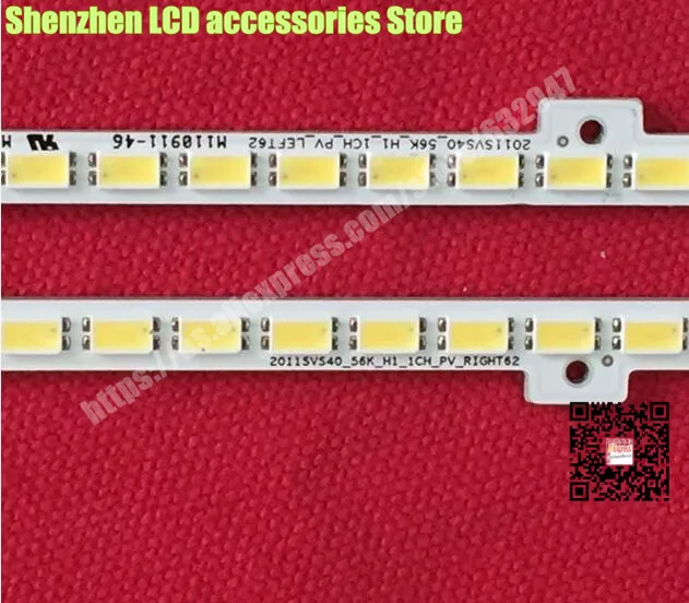 4 шт./лот 40-дюймовый ЖК-дисплей подсветка лампы BN64-01639A LTJ400HM 2011SVS40 62LED 440 мм 2 шт. слева
