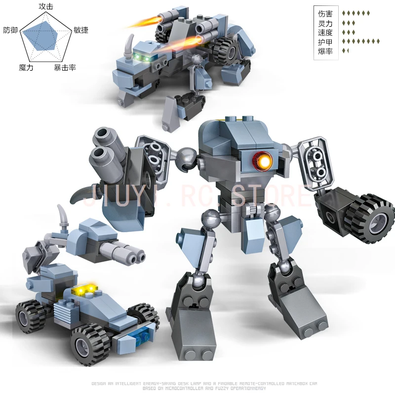 8in1 деформации робот подобные TransformersS Building Block 739 штук Совместимость Legos как детей