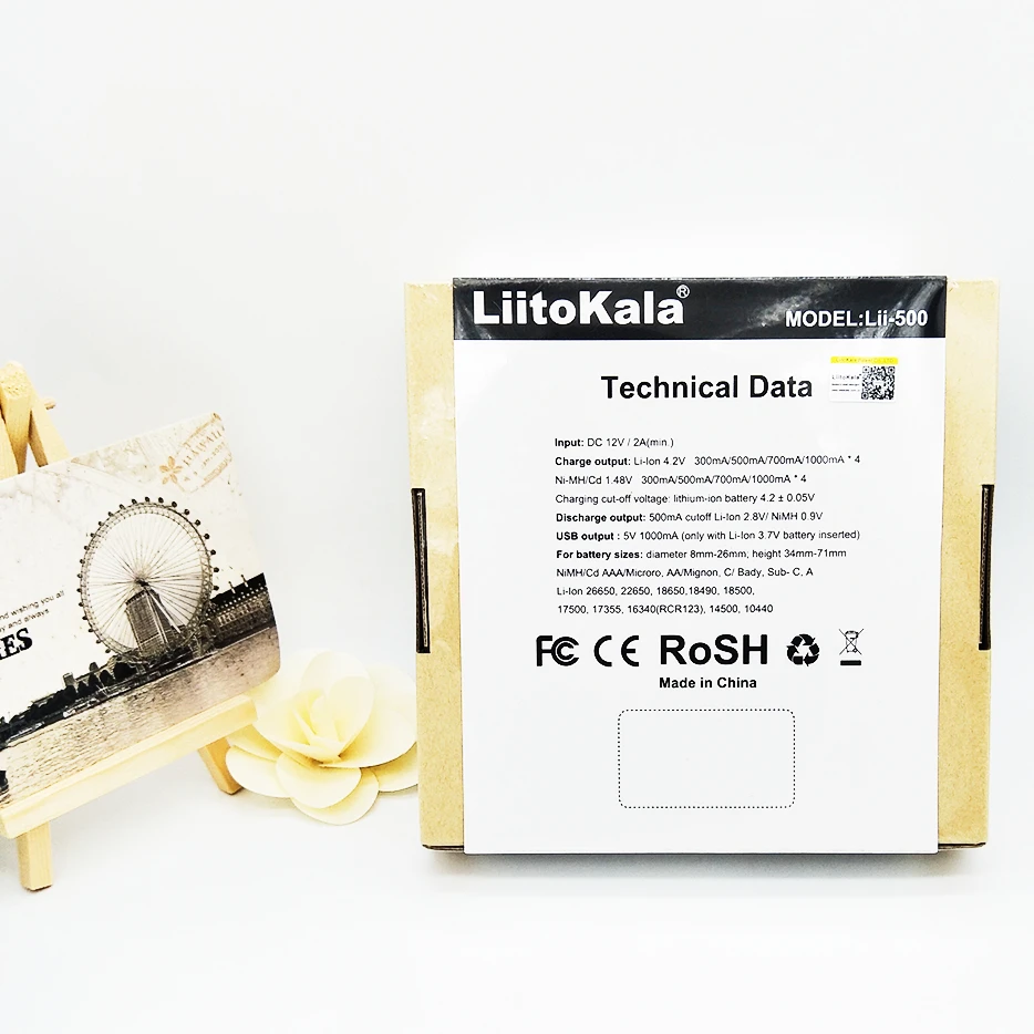 Новый LiitoKala Lii-500 ЖК-зарядное устройство для 3 7 V 18650 18350 18500 16340 17500 25500 с экраном |