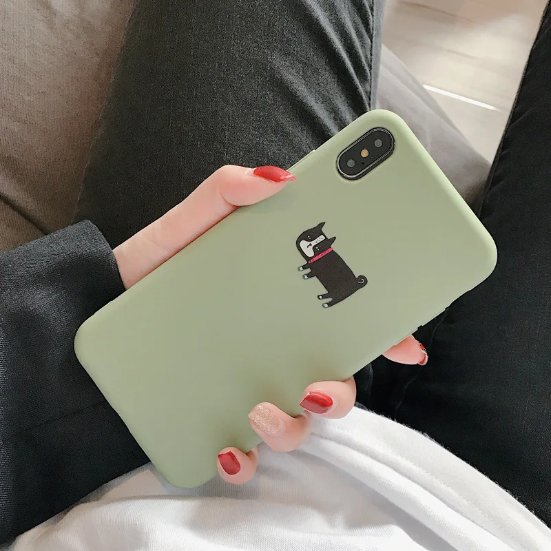 Мягкий матовый чехол GYKZ для iPhone 7 XS MAX X 6 6s 8 Plus | Мобильные телефоны и аксессуары