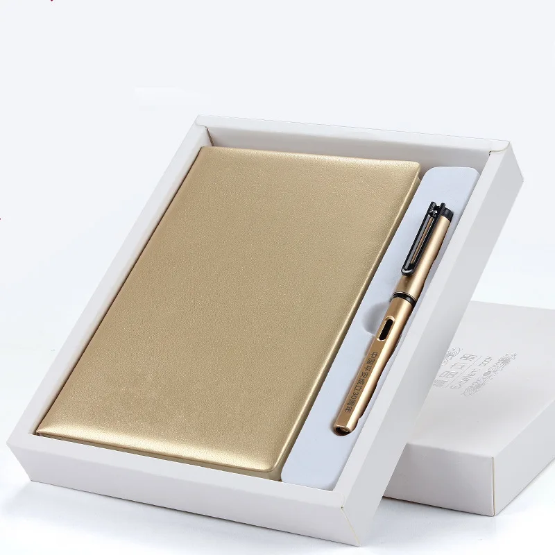 gold color Ceratic практичные тетради А5 изысканная упаковка бизнес-блокнот подарки корпоративный офис встречи бизнес-блокноты 96 страниц - Цвет: gold color