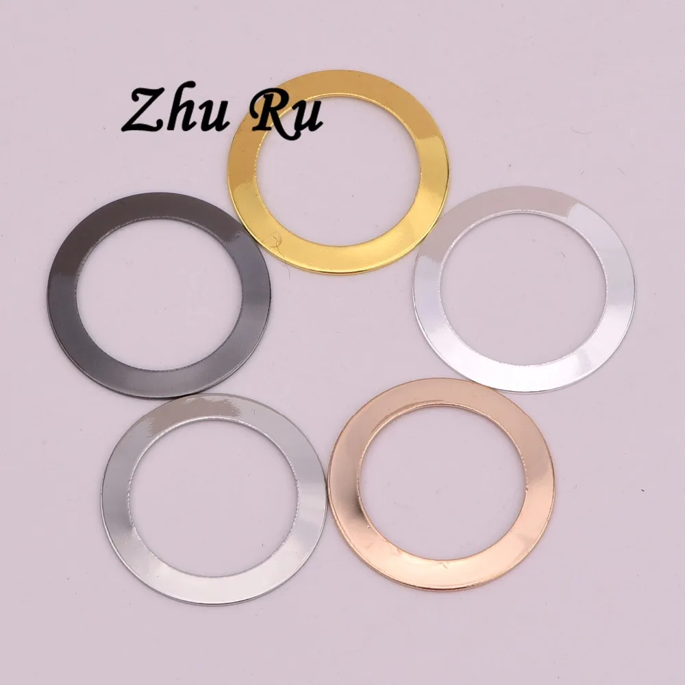 ZHU RU 20 шт./лот 22*0 4 мм кольцо для ключей с винтовой крышкой подвески-обручи модные