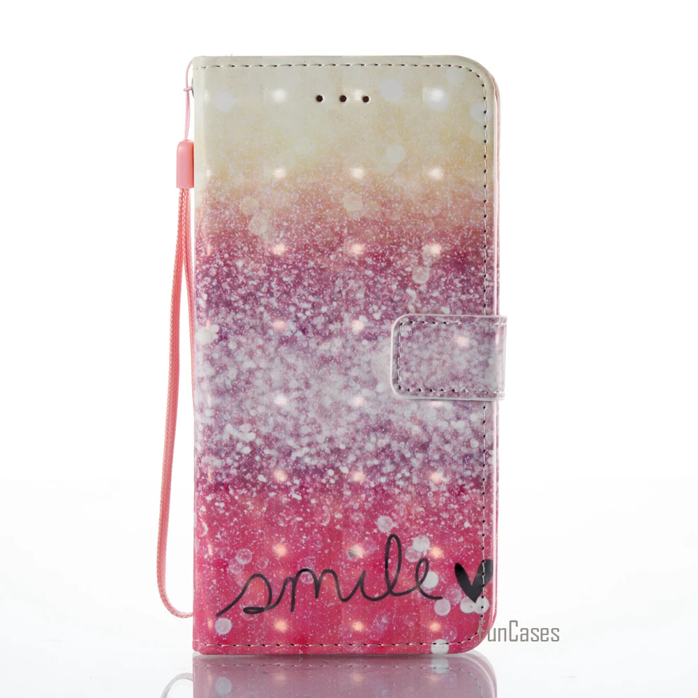 Luxury 3D Painted PU leather Flip Case For Samsung S8 Plus S6 Edge S7 S5 Cows Case For Samsung Galaxy J3 J5 J7 A5 A3 - Цвет: 3