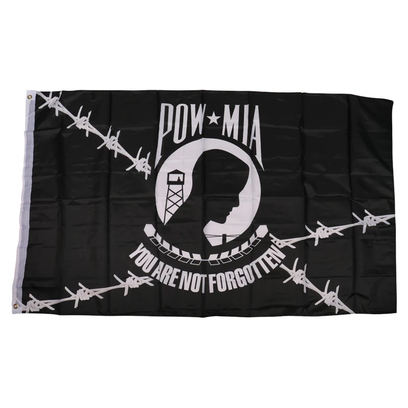free shipping xvggdg flag 90 x 150cmPolyester Military Memorial Pow Mia Flags USA Pow Memorial Banners