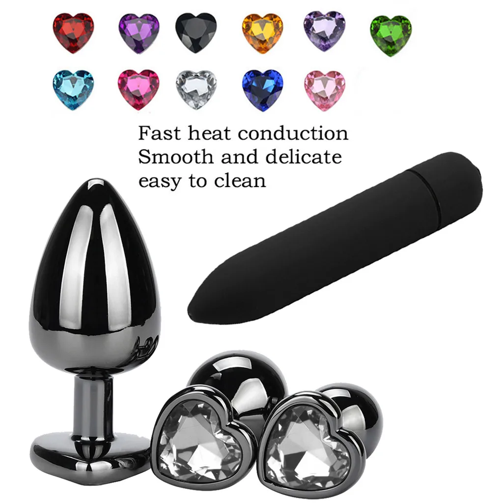 Комплект из 4 предметов для взрослых дневник силиконовая Анальная пробка