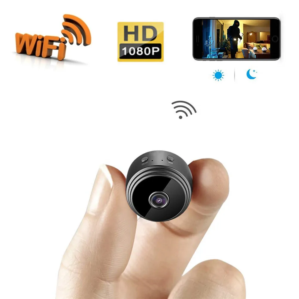 Мини камера видеонаблюдения HD 1080P с Wi Fi и датчиком движения|Компактные