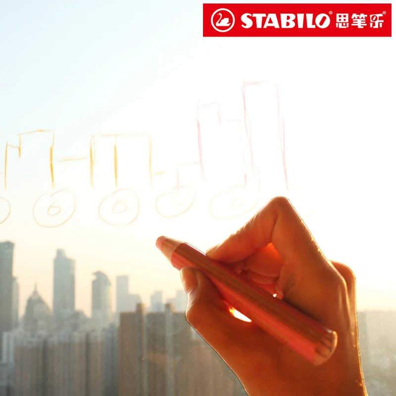 Масляная пастель Stabilo 6/10/18 цветов детский карандаш безопасная кисть для детей