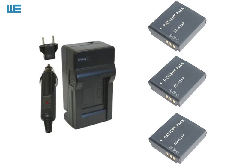 3X IA-BP125A IABP125A BP125A Батарея + Зарядное устройство для Samsung hmx-qf20 HMX-QF30 HMX-QF300 HMX-M20 HMX-Q10