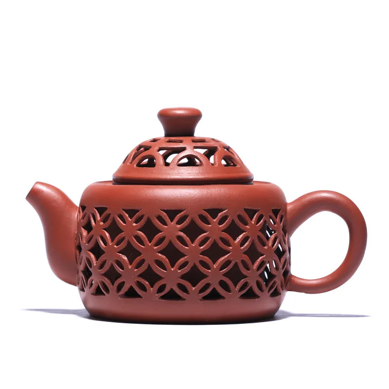 Чайный сервиз НЕОБРАБОТАННАЯ руда dahongpao выдолбленная одна бусина ручная выемка Wei Shunmei все руки для сбора чайника