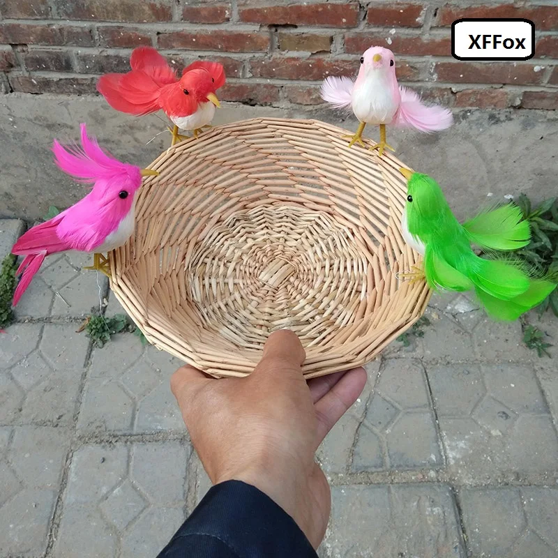 4 шт./партия реалистичные мини куклы птицы из пенопласта|Статуэтки и миниатюры| |