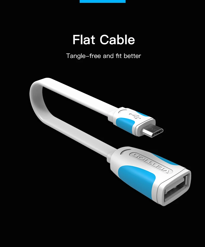 Vention 90 градусов Micro USB OTG кабель адаптер для Xiaomi Redmi Note 5 Micro USB разъем для samsung S6 планшет Android USB 2,0