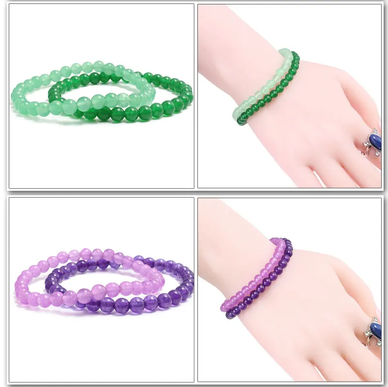 Шарм Boho браслеты для женщин Pulseras Mujer Moda натуральный камень Бусины Ювелирные изделия из халцедона Красный Кристалл эластичная веревка браслеты подарки