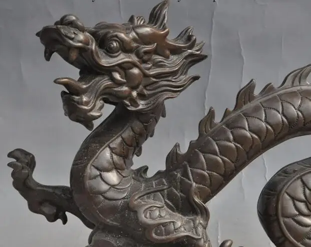 Китайская Статуэтка фэн-шуй S03311 бронза удачи Знак зодиака прошел год успеха