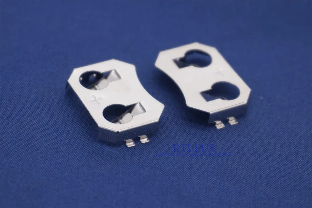 100 шт. CR2032 2032 SMD Tab 20 мм Батарейный держатель для сотового телефона фиксатор для монет поверхностное крепление соединители для печатной платы крестовые BK-912