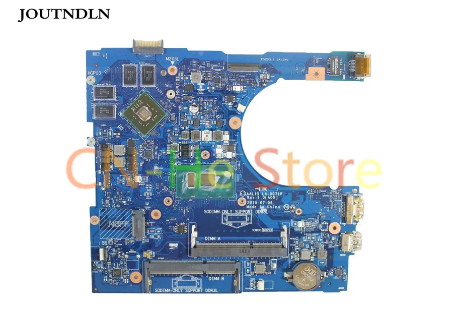 JOUTNDLN для Dell Inspiron 5759 5559 Материнская плата ноутбука F1J0W 0F1J0W CN AAL15 LA D071P W/ i7 6500U