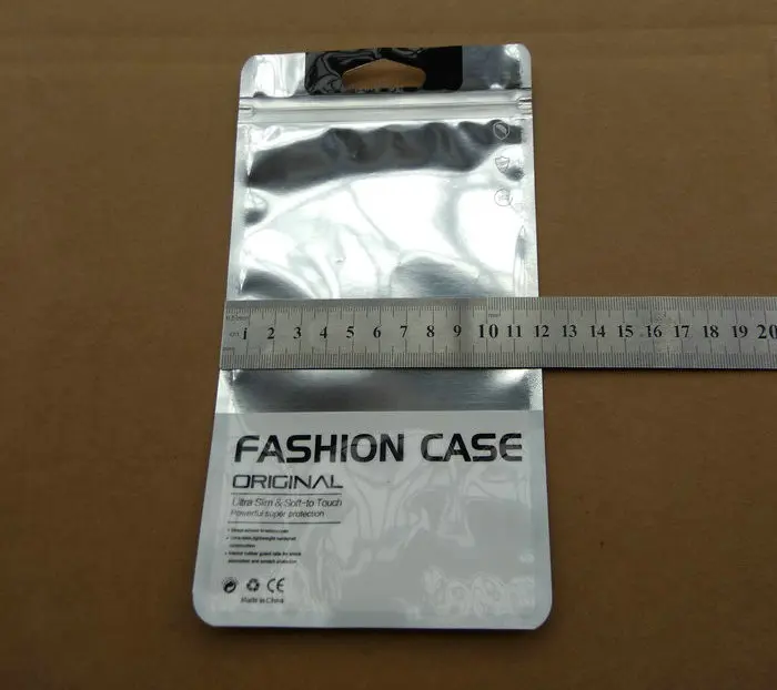 12*21 5 см пластиковая молния прозрачная Серебряная Розничная упаковка сумка для