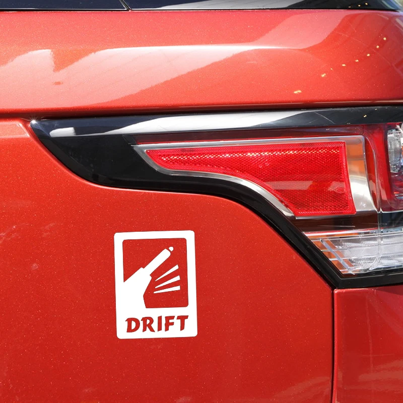 

YJZT 10.2X13.5CM DRIFT Jdm Vinyl Decal Car Sticker Creative Cartoon Decor Black/Silver C26-0083