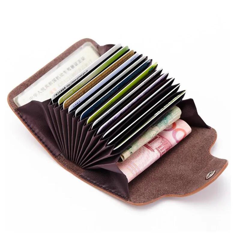women mini leather wallet for credit cards unisex namecard bank card holder small men female purse gift | Багаж и сумки