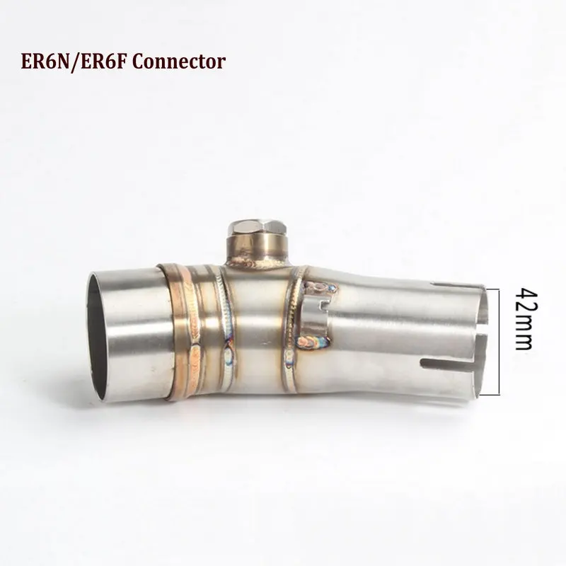 ER6N ER6F Мотоцикл выхлопной трубы модифицированный выхлоп Z1000 CBR1000 R25 MSX125 R30 CB190F - Цвет: ER6N ER6F