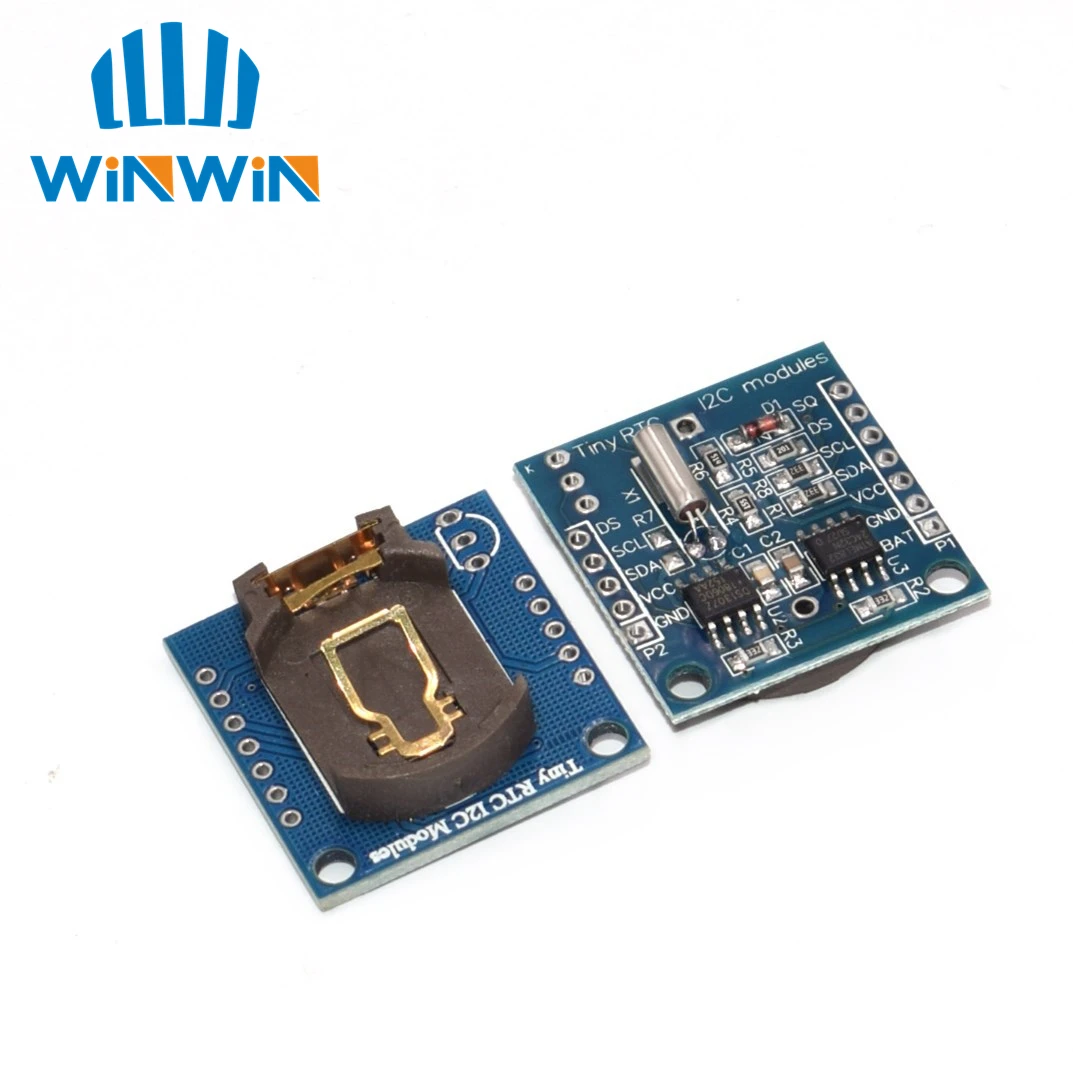 100 шт. igc RTC DS1307 AT24C32 модуль часов реального времени 51 AVR ARM PIC для arduino - Цвет: Without battery