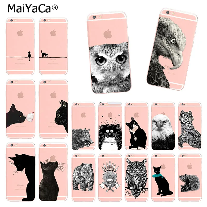 Милый чехол для телефона с кошкой iphone SE 2020 11 pro 66S 5S 7 8 S plus X XS XR силиконовый