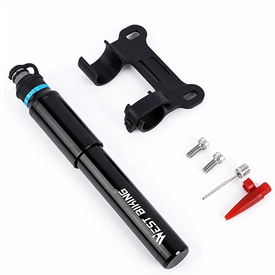 17cm 150PSI Black WEST BIKING велосипедный насос Портативный MTB Горный шоссейный велосипедный ручной насос Schrader Presta клапан шин шар воздушный насос велосипедные насосы - Цвет: 17cm 150PSI Black