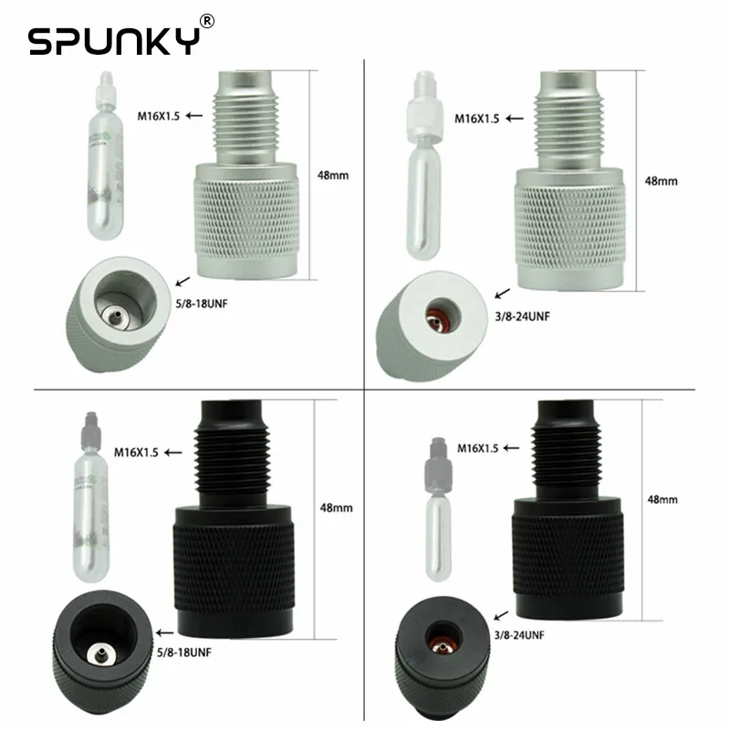 СО2 адаптер Sodastream преобразует стандарт 3/8-24UNF или 5/8-18UNF в 88 г 90 г СО2 бутылка адаптер резьба M16* 1,5