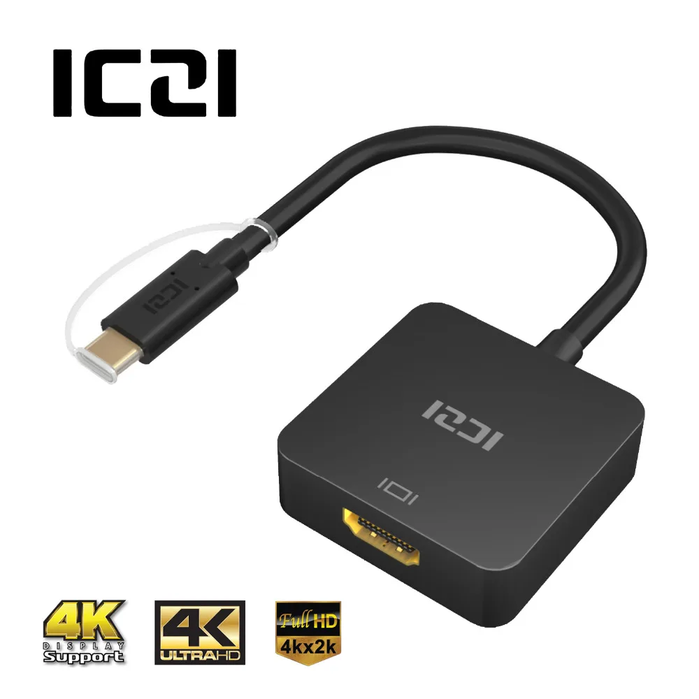 ICZI USB 3 1 type C к HDMI кабель адаптер (Thunderbolt 3) 4K + PD для зарядки передачи MacBook lenovo Yoga9|hdmi